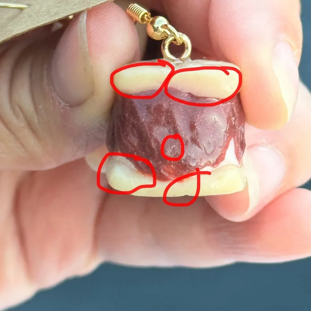 Polymer clay s’more Earrings - Picture 8 of 16